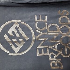 Enyce Black Tee with Gold Logo Men's Size XL